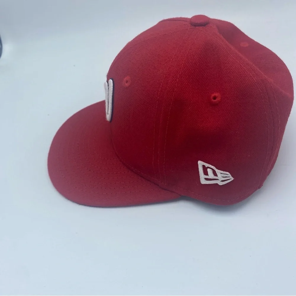 Washington Nationals Baseball Cap Red White Nats 59Fifty New Era Fitted 6 1/2